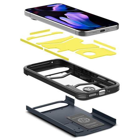Spigen Tough Armor - tok Google Pixel 9 Pro XL (Metal Slate) számára