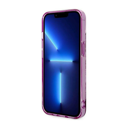 Guess Porcelain Collection - pouzdro pro iPhone 14 (fuchsiová)