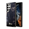 Guess Golden Marble Collection - Samsung Galaxy S23 Ultra tok (fekete)