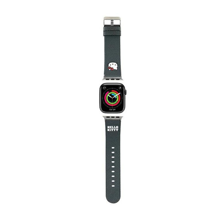 Řemínek Hello Kitty Kitty Head - Řemínek pro Apple Watch 38/40/41 mm (černý)