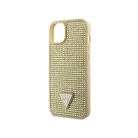 Guess Rhinestone Triangle - Etui iPhone 14 (złoty)