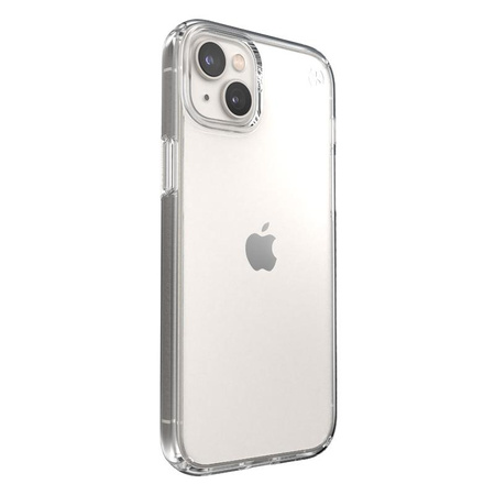 Speck Presidio Perfect-Clear - Coque pour iPhone 14 Plus avec revêtement MICROBAN (transparent)