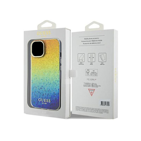 Guess IML Faceted Mirror Disco Iridescent - iPhone 14 tok (Irizáló)