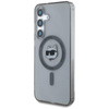 Karl Lagerfeld Bouton Tête de Choupette Logo imprimé MagSafe - Étui Samsung Galaxy S25+ (noir)