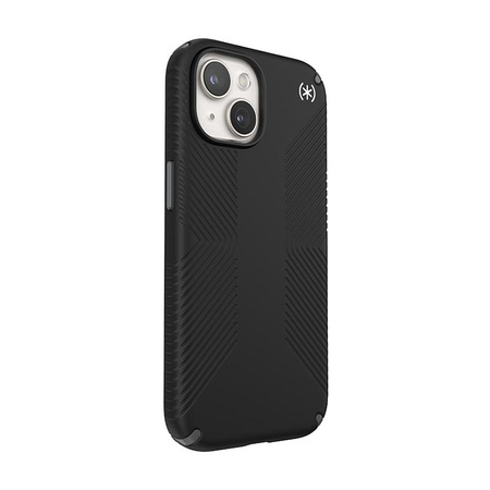 Speck Presidio2 Grip - iPhone 15 Case (Black / Slate Grey / White)