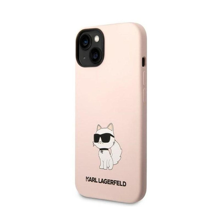 Karl Lagerfeld Silikonové pouzdro NFT Choupette - iPhone 14 Plus (růžové)
