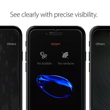 Spigen Glas.TR Slim - Verre trempé pour iPhone SE (2022 / 2020) / 8 / 7