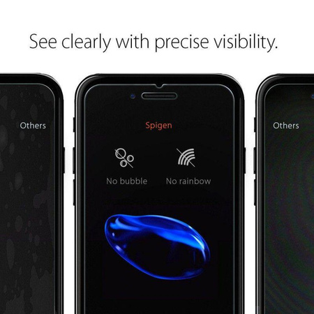 Spigen Glas.TR Slim - gehärtetes Glas für iPhone SE (2022 / 2020) / 8 / 7