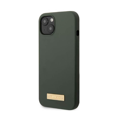 Guess szilikon logólemez MagSafe - iPhone 13 tok (zöld)