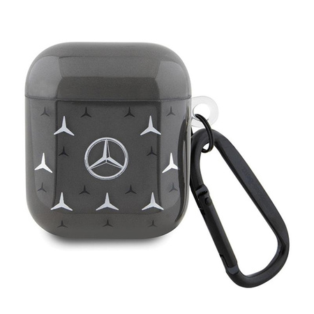 Mercedes Velký hvězdný vzor - pouzdro na AirPods 1/2 generace (černé) 