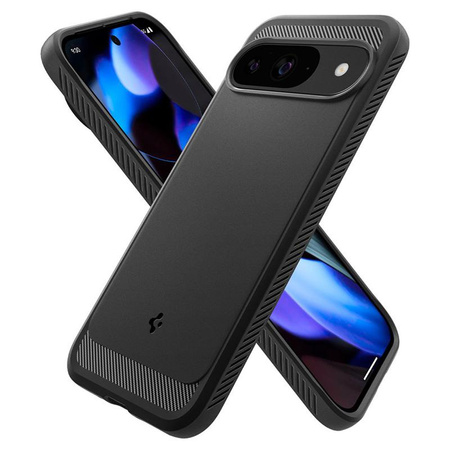 Spigen Rugged Armor - Étui pour Google Pixel 9 / 9 Pro (Noir mat)