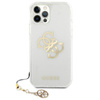 Guess 4G Big Logo Charm - Etui iPhone 12 / iPhone 12 Pro (złoty charms)