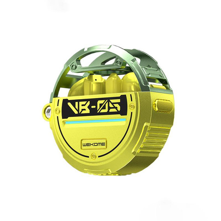 WEKOME VB05 Vanguard sorozat - V5.3 TWS vezeték nélküli Bluetooth fejhallgató töltőtokkal (zöld)