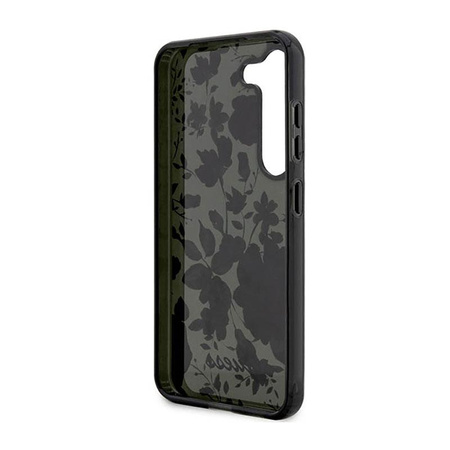 Guess Flower Collection - pouzdro pro Samsung Galaxy S23 (khaki)