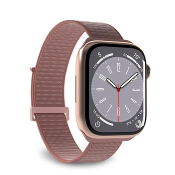 PURO Nylon Sport - Bracelet pour Apple Watch 38/40/41/42 mm (Rose)