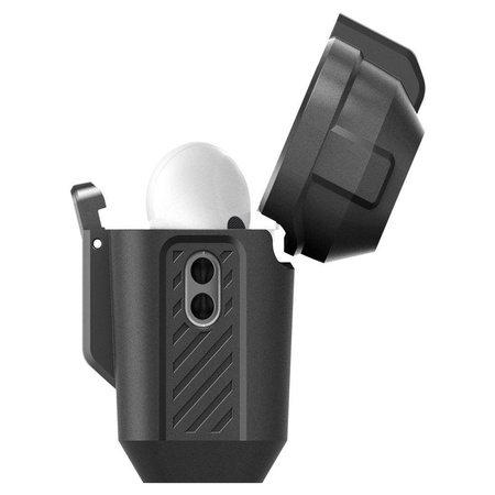 Spigen Lock Fit - Étui blindé pour Apple Airpods Pro 1 / 2 (Noir)