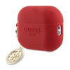 Guess 3D Rubber 4G Diamond Charm - Gehäuse für AirPods Pro 2 (Rot)