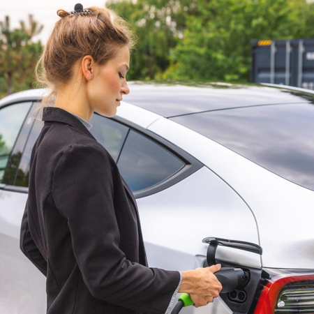 Green Cell - HabuDen Wallbox 22kW 32A 5m Typ 2 Ladegerät für EV-Ladung mit GC Bluetooth WiFi NFC App