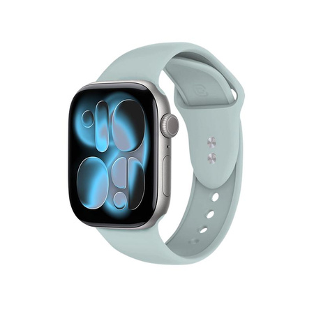 Crong Liquid - řemínek pro Apple Watch 44/45/46/49 mm (mátově modrý)