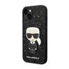 Karl Lagerfeld Glitter Flakes Ikonik - iPhone 14 Tasche (schwarz)