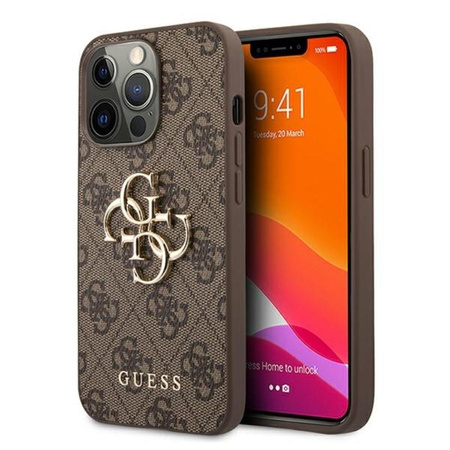 Guess 4G Big Metal Logo - iPhone 13 Pro Max tok (barna)