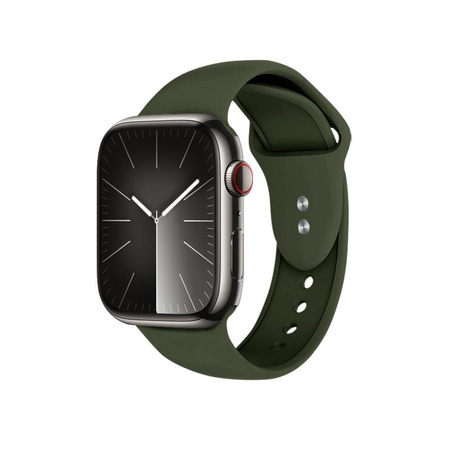 Crong Liquid - Pánt Apple Watch 42/44/45/49 mm-es órához (zöld)