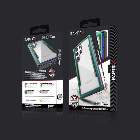 X-Doria Raptic Shield Pro - Etui Samsung Galaxy S22 Ultra 5G (Antimicrobial Protection) (Iridescent)