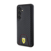 Ferrari Carbon Stitched Bottom - pouzdro pro Samsung Galaxy S24 (černé)