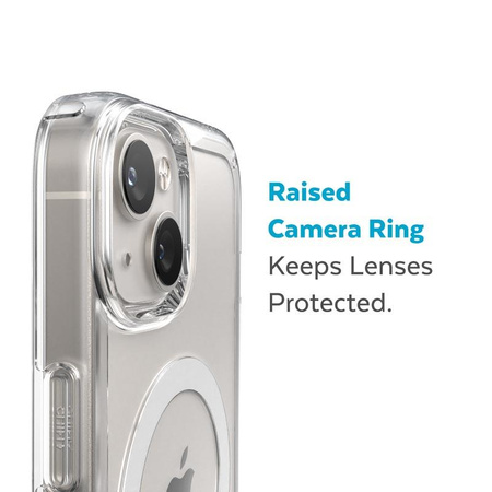 Speck Gemshell + MagSafe - Case for iPhone 14 / iPhone 13 with MICROBAN half (Clear)