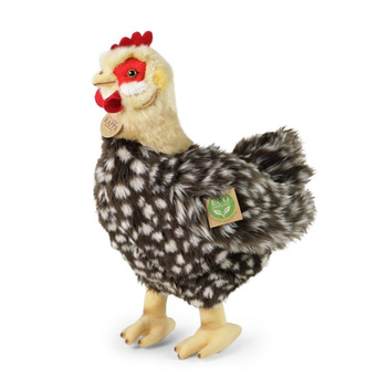 Rappa - Plyšový realistický maskot Slepice s vajíčkem stojící 33 cm Ekologicky šetrný