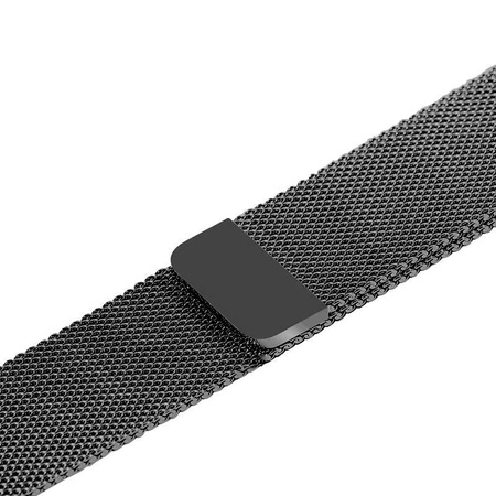 Crong Milano Steel - Pasek ze stali nierdzewnej do Apple Watch 38/40/41/42 mm (grafitowy)