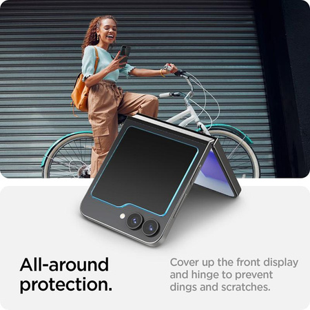 Spigen Glas.TR EZ Fit 2er-Pack - gehärtetes Glas für Samsung Galax Z Flip 6 / 7 FE (2 Stück)