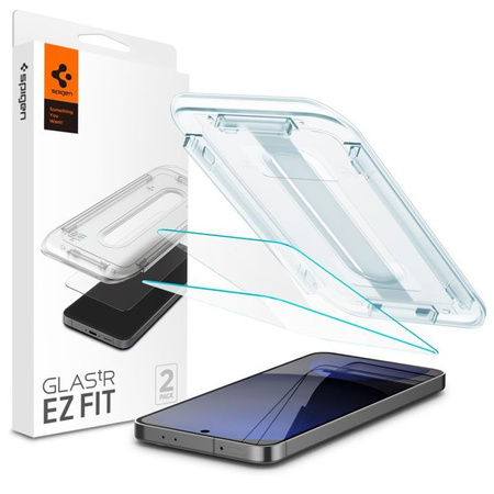 Spigen GLAS.TR EZ FIT 2er-Pack - gehärtetes Glas für Samsung Galaxy S24 FE (2 Stück)