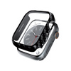Crong Hybrid Watch Case - Custodia con vetro per Apple Watch 44mm (Carbonio)