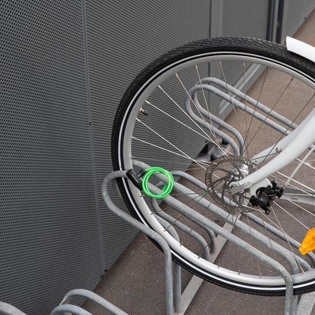 ZAPIĘCIE ROWEROWE LINKA NA KLUCZ BLOKADA DO ROWERU 90cm ZIELONE DUNLOP