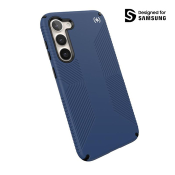 Speck Presidio2 Grip - Rutschfeste Hülle für Samsung Galaxy S23+ (Küstenblau/Schwarz)