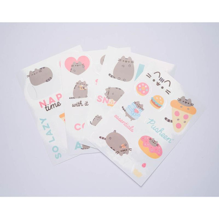 Pusheen - Sada 16 samolepek pro notebook / smartphone z kolekce Foodie