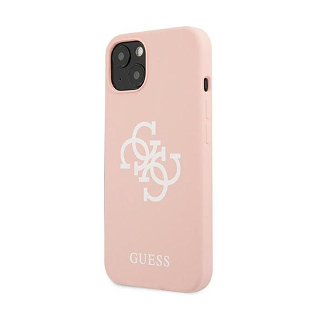 Guess Silikonové pouzdro 4G Big Logo - iPhone 13 mini (růžové)