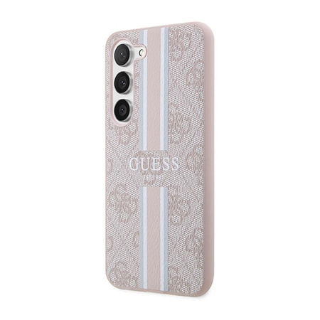 Guess 4G Printed Stripe - Hülle für Samsung Galaxy S23 (Pink)