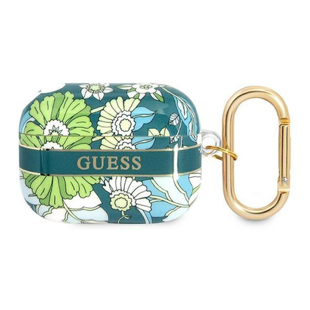 Guess Flower - Pouzdro pro Airpods Pro (zelené)