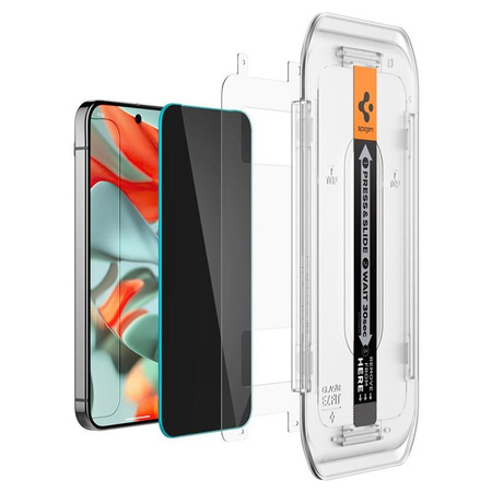 Spigen GLAS.TR EZ FIT Privacy 2-Pack - Verre trempé avec filtre de confidentialité pour Google Pixel 9 Pro XL 2 pcs