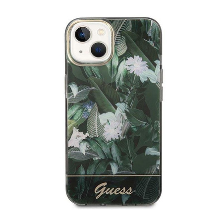Guess Jungle Case - iPhone 14 tok (zöld)