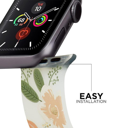 Rifle Paper Band - szíj az Apple Watch 42/44/45/49 mm-es órájához (Wild Flowers)