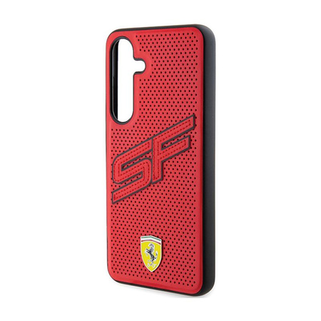 Ferrari Big SF Perforované pouzdro - Samsung Galaxy S24 (červené)