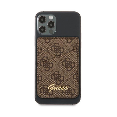 Portefeuille Guess Card Slot MagSafe 4G - Portefeuille magnétique (marron)