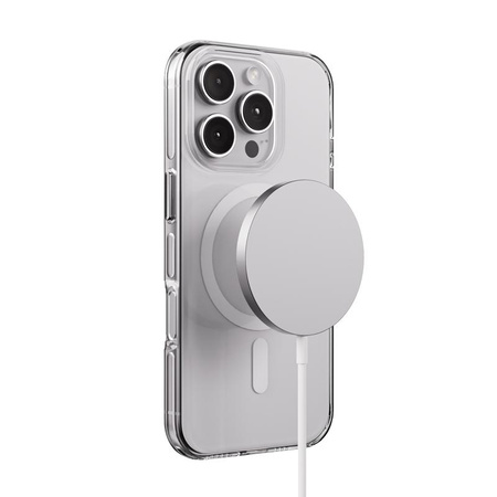 Crong Clear MAG Pro - Custodia MagSafe per iPhone 16 Pro (trasparente)
