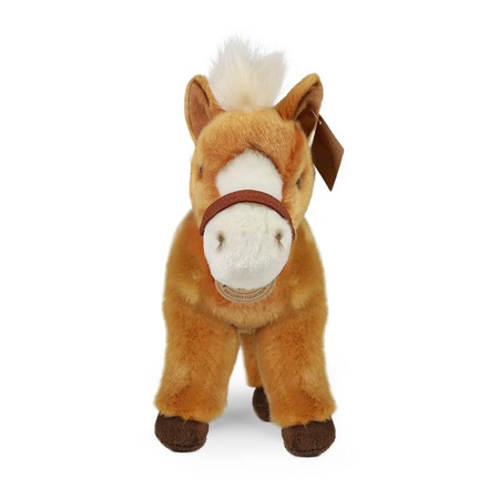 MASKOTKA PLUSZOWA BRĄZOWY KONIK REALISTYCZNY 30cm RAPPA ECO KOŃ DLA DZIECKA