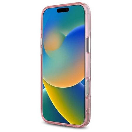 Karl Lagerfeld IML Monogram Karl & Choupette Head MagSafe - Coque iPhone 16 Pro Max (rose)