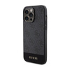Guess 4G Bottom Stripe Metall Logo Kollektion - iPhone 15 Pro Max Tasche (grau)