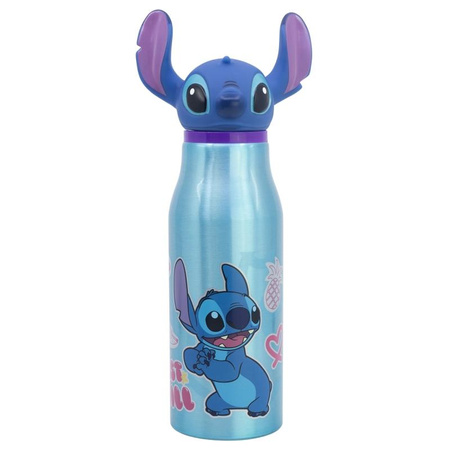 Disney Stitch - Hliníková láhev s 3D uzávěrem 690 ml